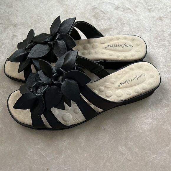 Comfortview Sz 8.5 Floral Sandals Comfy!!! LN! - Picture 4 of 10